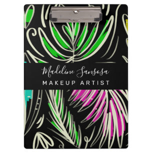 Porte-bloc Maquillage Artiste Jungle brillant Doodles Noir