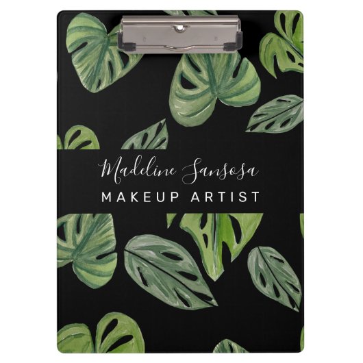 Porte-bloc Maquillage Artiste Jungle Verdure Aquarelle Monste (Devant)