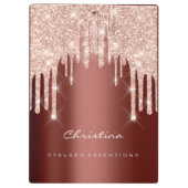 Porte-bloc Maquillage Artiste Lash Spark Rose du planificateu (Dos)