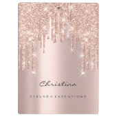 Porte-bloc Maquillage Artiste Lashes Spark Event Planner Rose (Dos)