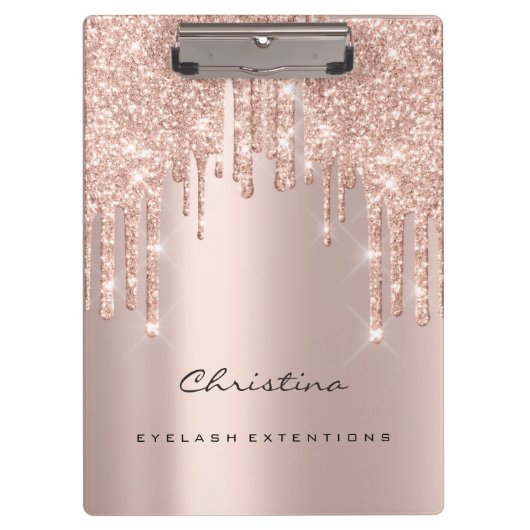 Porte-bloc Maquillage Artiste Lashes Spark Event Planner Rose (Devant)