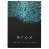 Porte-bloc Maquillage Beauty Studio Lashes Ocean Blue Sequin (Dos)