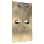 Porte-bloc Maquillage Beauty Studio Lashes Verre Or Blanc (Swatch)