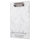 Porte-bloc maquillage de marbre blanc à la mode de cheveux de (Gauche)