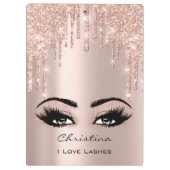 Porte-bloc Maquillage d'or rose perches d'artiste (Dos)