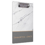 Porte-bloc Marbre blanc Carrare Or Classic Moderne (Swatch)