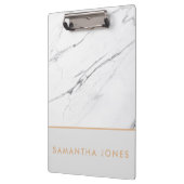 Porte-bloc Marbre blanc Carrare Or Classic Moderne (Gauche)