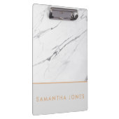 Porte-bloc Marbre blanc Carrare Or Classic Moderne (Swatch)