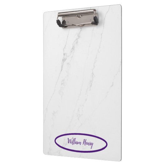 Porte-bloc Marbre blanc classique et fonctionnel (Gauche)