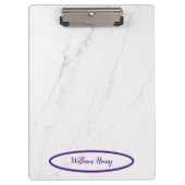 Porte-bloc Marbre blanc classique et fonctionnel (Devant)