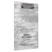 Porte-bloc Marbre blanc Silver Faux (Swatch)