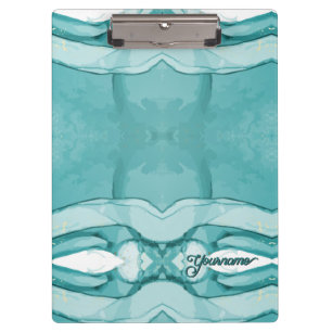 Porte-bloc Marbre bleu clair motif élégant moderne