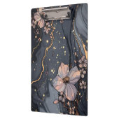 Porte-bloc Marbre et fleurs (Gauche)