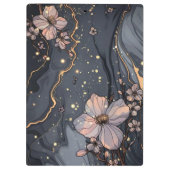 Porte-bloc Marbre et fleurs (Dos)