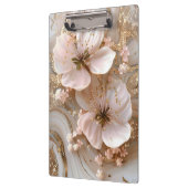 Porte-bloc Marbre et fleurs (Gauche)