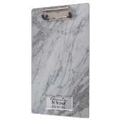 Porte-bloc Marbre gris argent moderne mode personnalisée (Gauche)