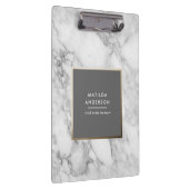 Porte-bloc Marbre minimal moderne et géométrique or (Swatch)