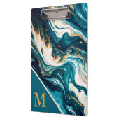 Porte-bloc Marbre Monogramme moderne (Gauche)