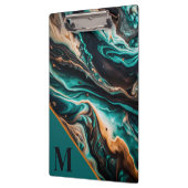 Porte-bloc Marbre Monogramme moderne (Gauche)