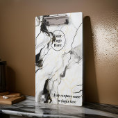 Porte-bloc Marbre noir et blanc