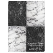 Porte-bloc Marbre Noir Et Blanc Et Noir (Dos)