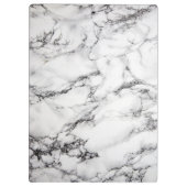 Porte-bloc marbre noir et blanc motif (Dos)
