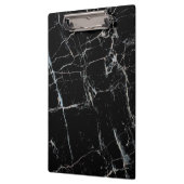 Porte-bloc marbre noir et blanc motif (Gauche)