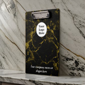 Porte-bloc Marbre noir et or