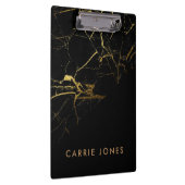 Porte-bloc Marbre Noir Pretty Gold Business Élégant Minimal (Swatch)