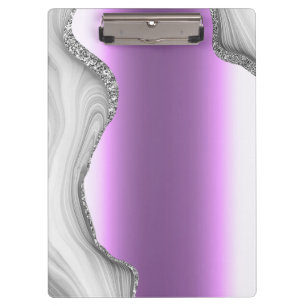 Porte-bloc Marbre Ombré Moderne Doré Feuille Métallique Glam