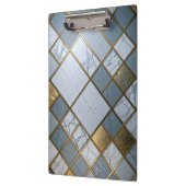 Porte-bloc Marbre Or Grille Luxe Géométrie (Gauche)