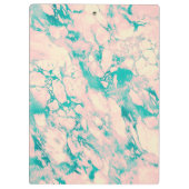 Porte-bloc Marbre rose et bleu classique (Dos)