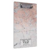 Porte-bloc Marbre rose et gris moderne Mode personnalisée (Swatch)