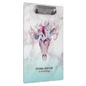 Porte-bloc Marbre Rose-or tendance Ombre & Crâne Boho (Swatch)