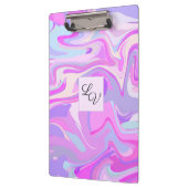 Porte-bloc Marbré rose violet Turquoise (Gauche)