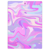 Porte-bloc Marbré rose violet Turquoise (Dos)