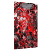 Porte-bloc Marbre rouge, noir et blanc d'art fluvial (Swatch)
