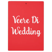 Porte-bloc Mariage Shaadi Vibes (Dos)