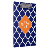 Porte-bloc Marine Blue Wt Chevron Citrouille Quatrefoil 3 Mon (Swatch)