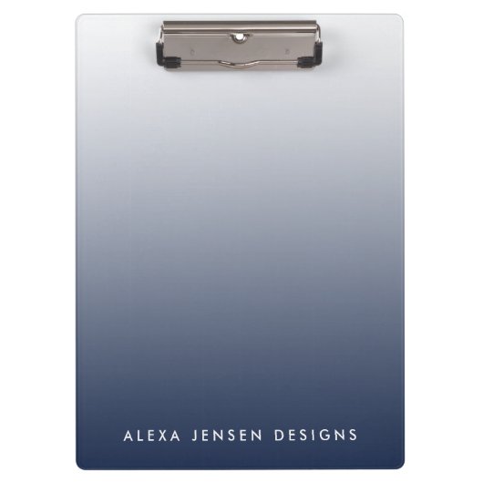 Porte-bloc Marine Gradient Ombre Personnalisé (Devant)