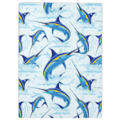 Porte-bloc Marlin Bleu Jaillissant de l'Océan (Dos)