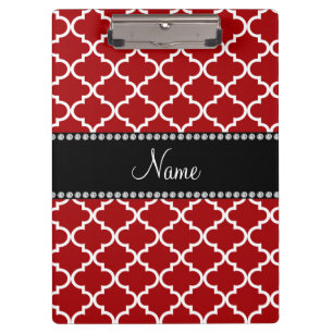 Porte-bloc Marocain rouge nommé personnalisé