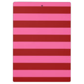 Porte-bloc Maroon Rouge rose rayures Design (Dos)