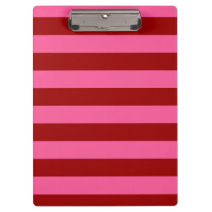 Porte-bloc Maroon Rouge rose rayures Design