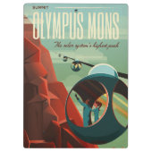 Porte-bloc Mars Olympus Mons Système solaire Volcano le plus  (Dos)
