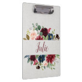 Porte-bloc Marsala et chic minable floral de marine (Swatch)