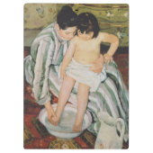 Porte-bloc Mary Cassatt Peinture sur le bain de l'enfant (Dos)