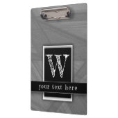 Porte-bloc Masculine Enseignant Moderne Elégant Métallo Argen (Gauche)