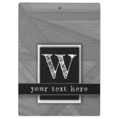 Porte-bloc Masculine Enseignant Moderne Elégant Métallo Argen (Dos)