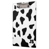 Porte-bloc Masque de vache blanche noire personnalisée (Gauche)
